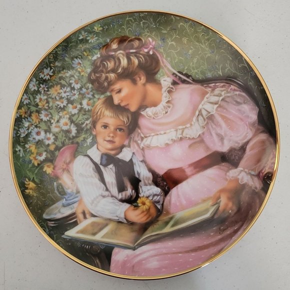 1986 MOTHER'S DAY COLLECTOR'S PLATE by Sandra Kuck "TIMES REMEMBERED" COA! - Picture 1 of 7